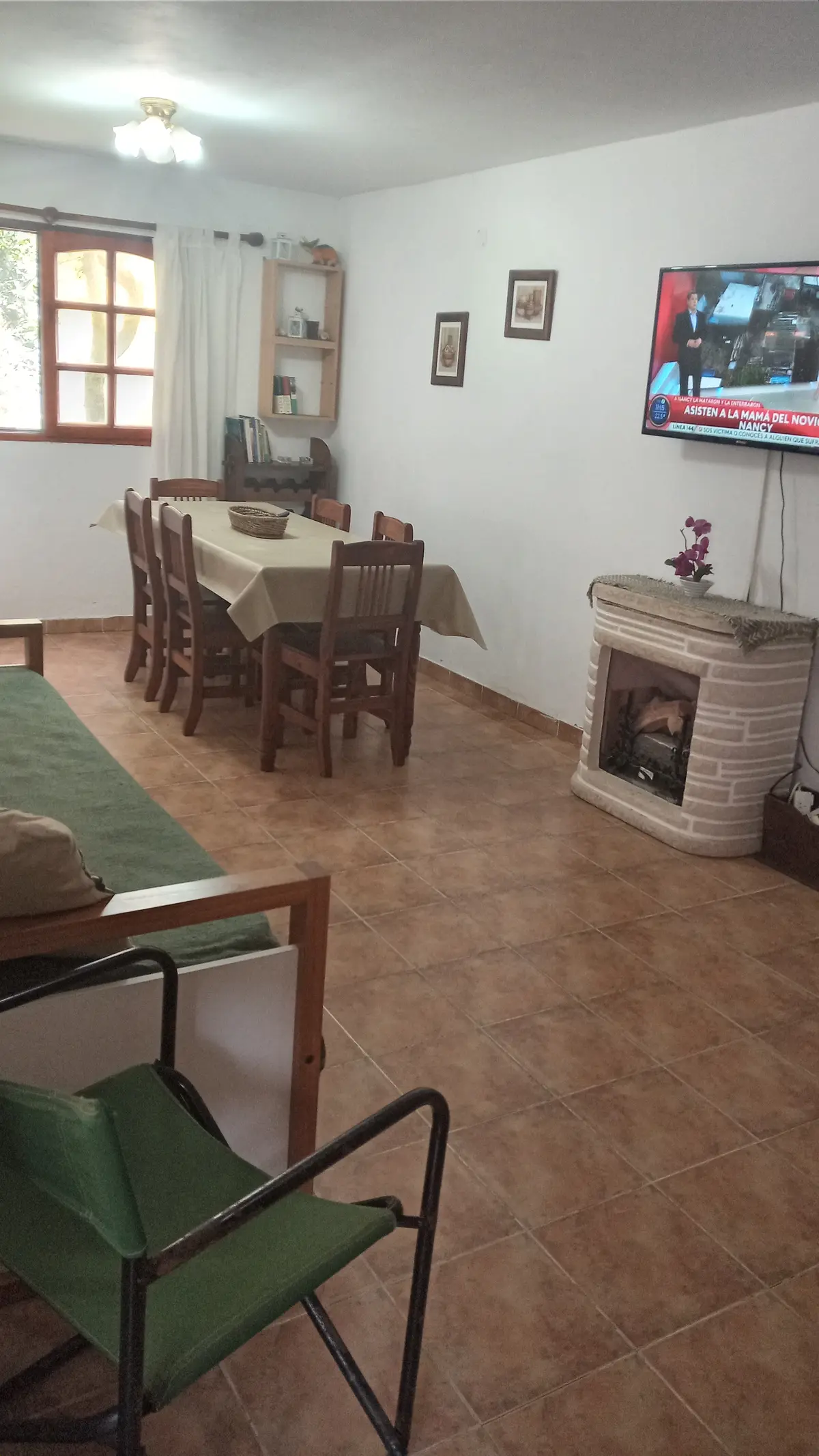 Dúplex 5: living comedor con estufa